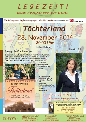 Plakat zur Lesung "Töchterland"