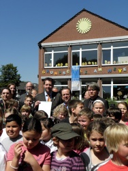 Übergabe Klimaschutzflagge