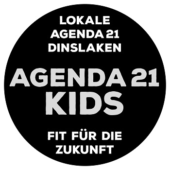 Logo der Veranstaltungsreihe AGENDA 21 KIDS schwarz