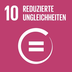 Piktrogramm Zile 10 reduzierte Ungleichheiten
