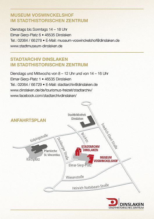 Lageplan zum stadthistorischen Zentrum Dinslaken