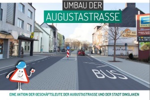 Poster zum Umbau der Augustastraße